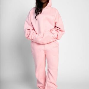 Petal Pink Women's Jogger Set Minimalist LRG  UNISEX